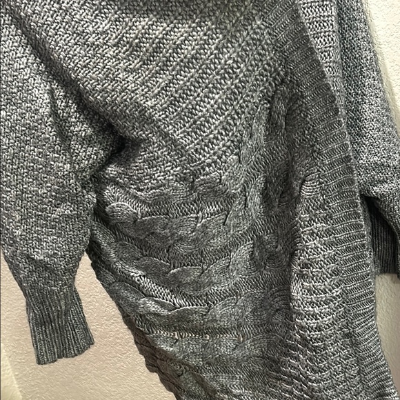 Miss Kelly Gray Knit Open Front Sweater - Picture 6 of 6